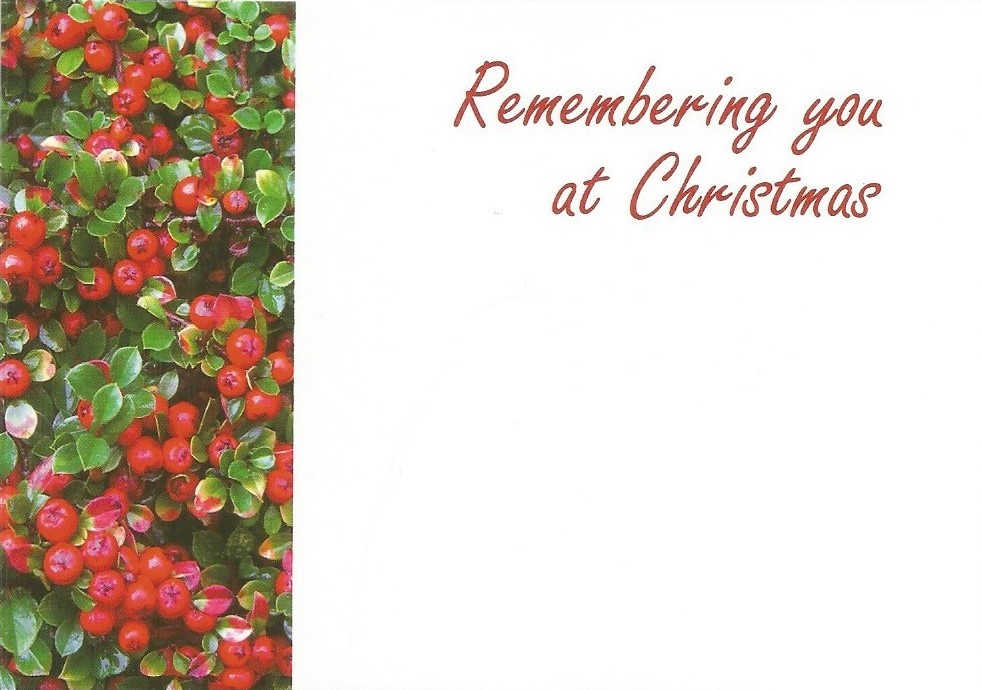 Remembering you at Christmas card